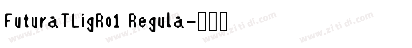 FuturaTLigRo1 Regula字体转换